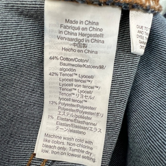 Madewell Curvy High Rise Skinny Dark Wash Blue Jeans Womens 37P - Picture 9 of 11